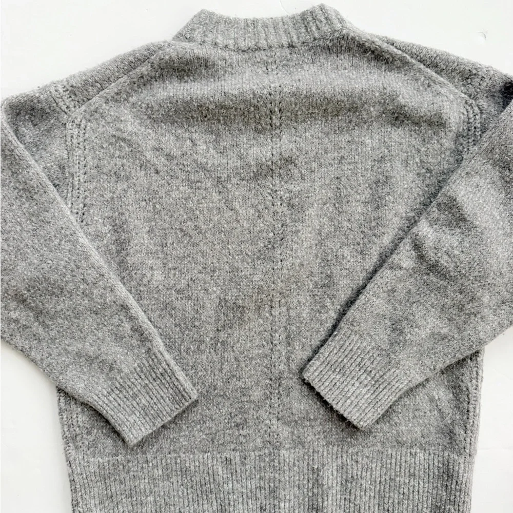 J. Crew Relaxed Crewneck Pullover Heather Ash Dove size Small